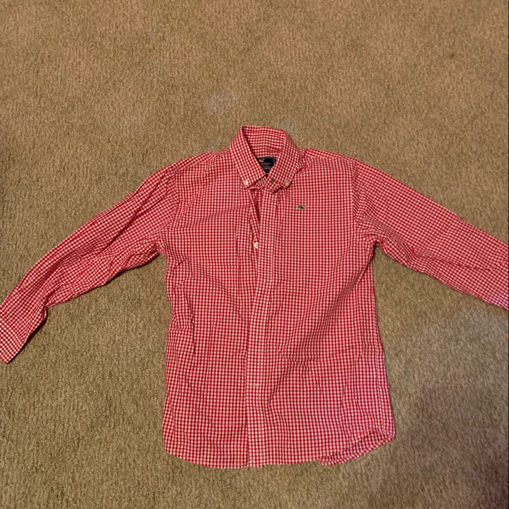 Boys Vineyard Vines Button Down Shirt Size Small 8-10